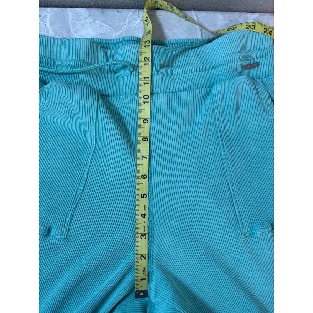 Limited‎ Too Girls XL Mint Green Ribbed Wide Leg Flare Lounge Pants Drawstring